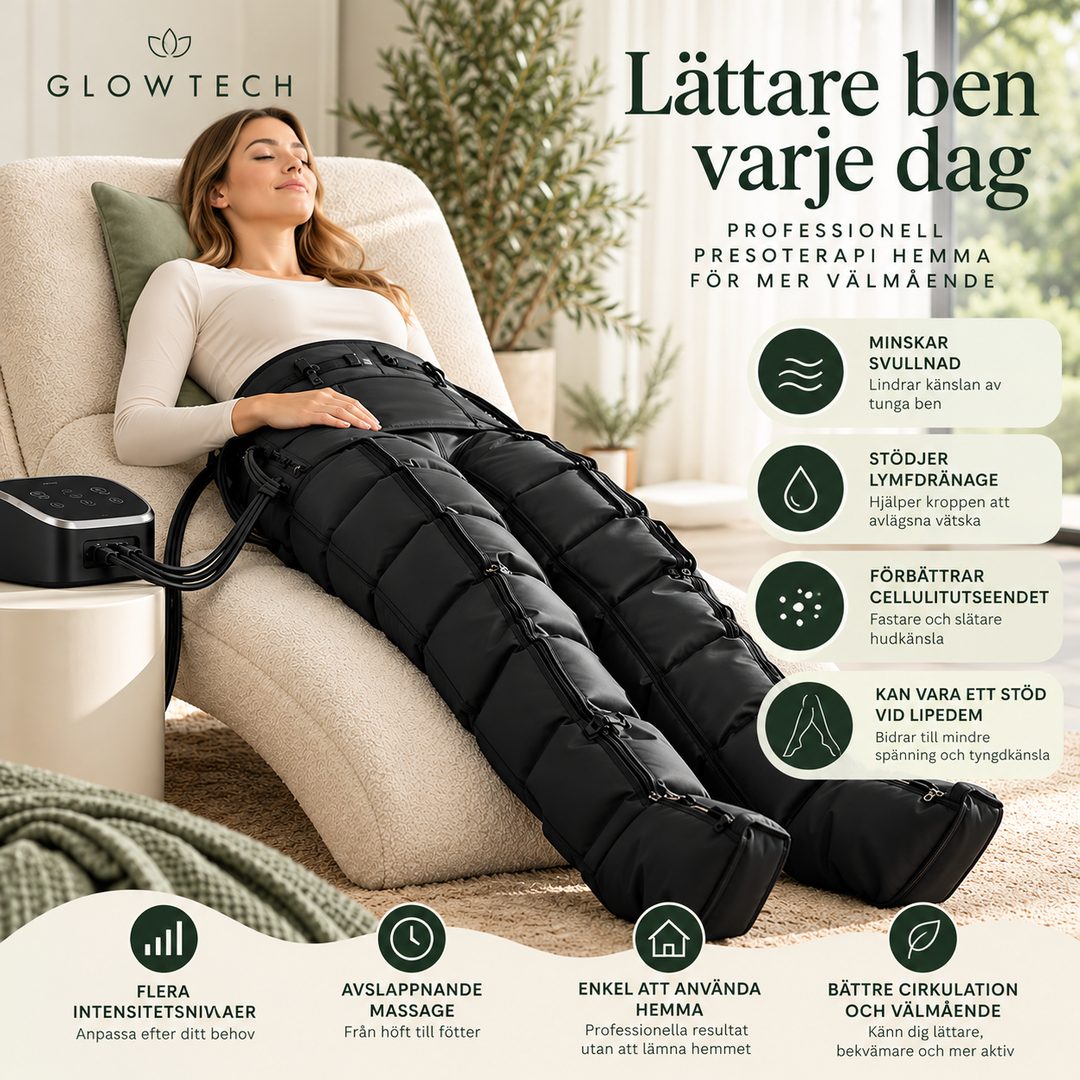 GLOWTECH presoterapibyxor – produktfördelar